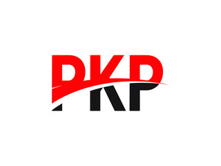 PKP Letter Initial Logo Design Vector Illustration