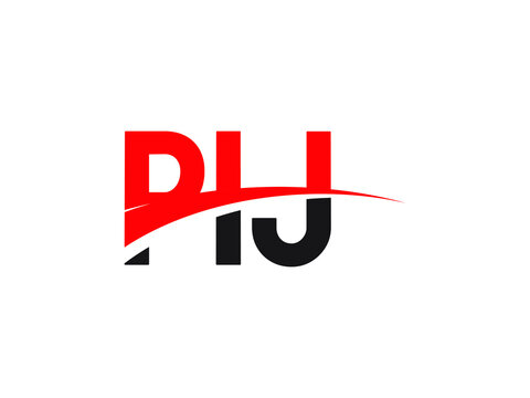 PIJ Letter Initial Logo Design Vector Illustration