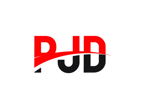 PJD Letter Initial Logo Design Vector Illustration