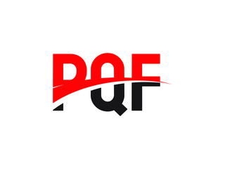 PQF Letter Initial Logo Design Vector Illustration