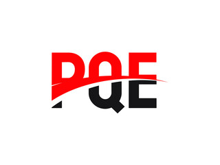 PQE Letter Initial Logo Design Vector Illustration