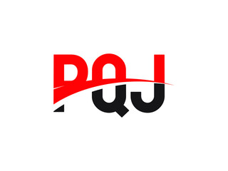 PQJ Letter Initial Logo Design Vector Illustration