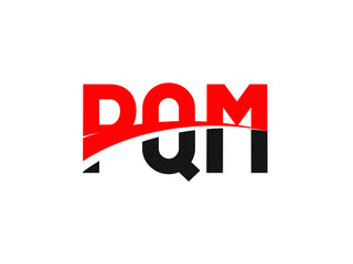 PQM Letter Initial Logo Design Vector Illustration