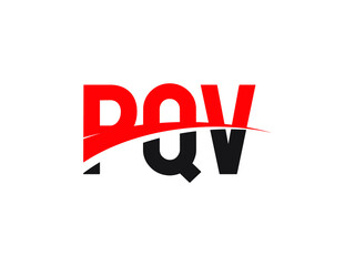 PQV Letter Initial Logo Design Vector Illustration