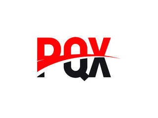 PQX Letter Initial Logo Design Vector Illustration