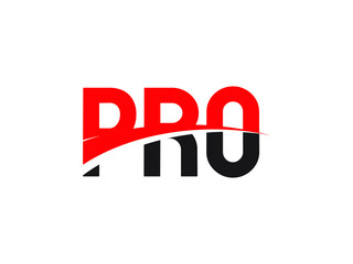 PRO Letter Initial Logo Design Vector Illustration