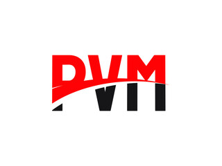 PVM Letter Initial Logo Design Vector Illustration