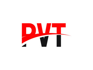 PVT Letter Initial Logo Design Vector Illustration