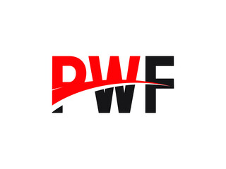 PWF Letter Initial Logo Design Vector Illustration