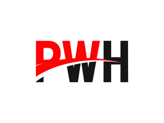 PWH Letter Initial Logo Design Vector Illustration