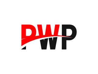 PWP Letter Initial Logo Design Vector Illustration