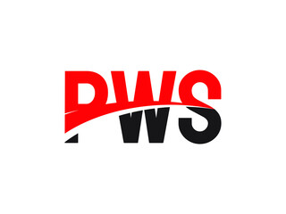 PWS Letter Initial Logo Design Vector Illustration