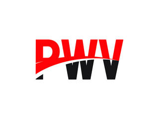 PWV Letter Initial Logo Design Vector Illustration