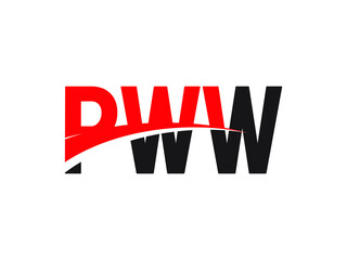 PWW Letter Initial Logo Design Vector Illustration