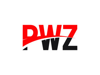 PWZ Letter Initial Logo Design Vector Illustration