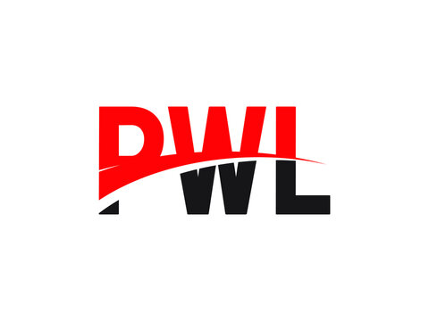 PWL Letter Initial Logo Design Vector Illustration
