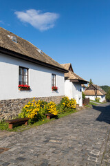 Historical village center of Holloko, region Northern Hungary