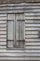 old wooden door on a house in old saint Augustine Florida 