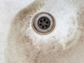 a dirty sink with lots of germs, rarely used. for the concept of hygiene and health