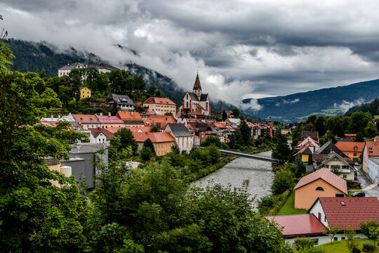 Stadtansicht von Murau; Steiermark