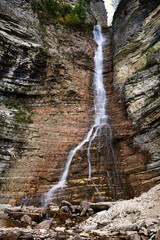 Chechen scenery. Nokhchi-Keloi waterfall. Russia