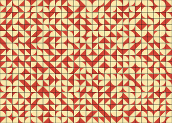 Abstract Geometric Pattern generative computational art illustration