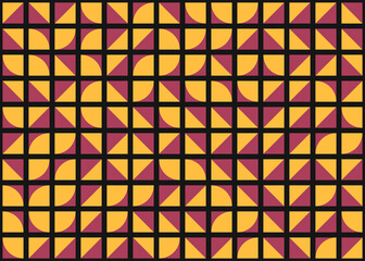 Abstract Geometric Pattern generative computational art illustration