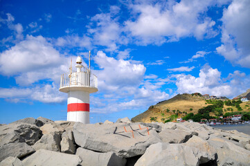 The lighthouse of Kaleköy neighborhood of Gökçeada.