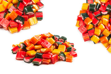Citrus colorful candies. Jelly sweets,