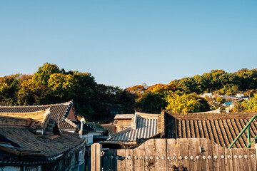 Fototapeta na wymiar Jeonju Hanok Village in Jeonju, Korea