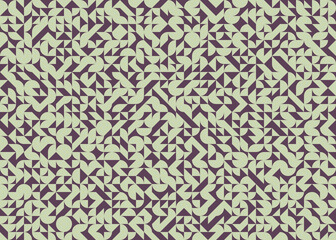 Abstract Geometric Pattern generative computational art illustration