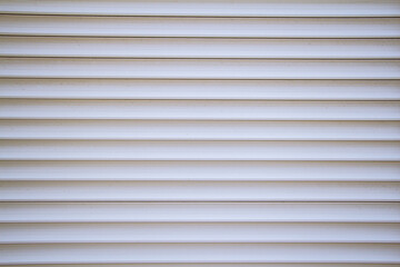 White blinds.