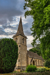 St Mary's Church in the beautiful village of Lower Slaughter in the cotswolds,, Gloucestershire, England