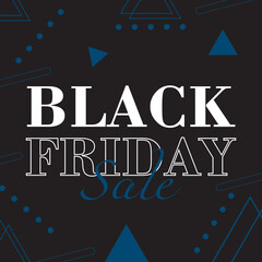 Fototapeta na wymiar Black Friday Sale banner. Modern minimal design with black and white typography. Template for promotion, advertising, web, social and fashion ads. Vector illustration.