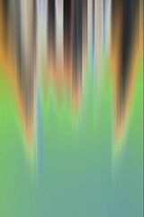 Abstract yellow-black-green defocused background. Vertical wedges. Background for laptop cover, notepad, fabric.