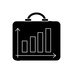 Decent work and economic growth color line icon.