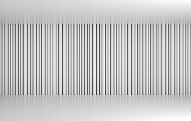 White Architecture vertical column 3D rendering.