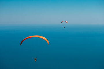 paraglider in the sky