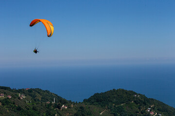 paraglider in the mountains