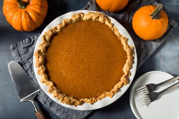 Homemade Healthy Thanksgiving Day Pumpkin PIe