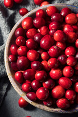 Healthy Red Organic Cranberries