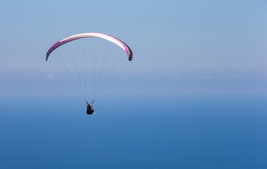 paraglider in the sky