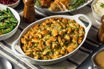 Homemade Thanksgiving Holiday Stuffing
