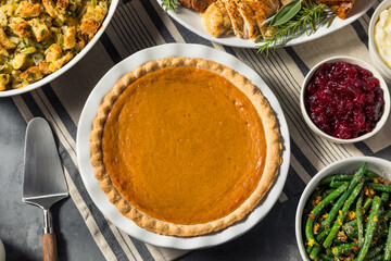 Healthy Homemade Thanksgiving Day Pumpkin Pie