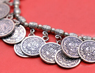 Ethnic traditional Indian oxidised jewellery, imitation art jewellery.