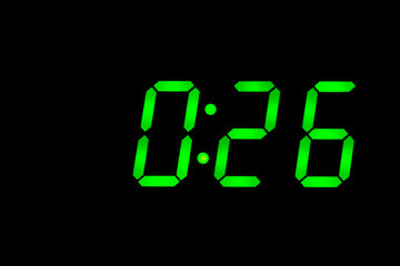 eighties time  alarm clock led display green back to the future timer