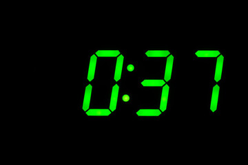 eighties time  alarm clock led display green back to the future timer