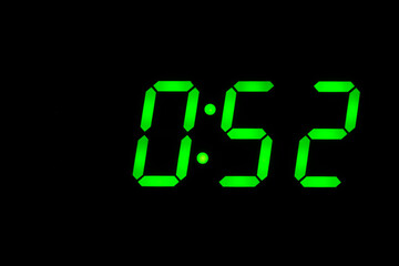 eighties time  alarm clock led display green back to the future timer