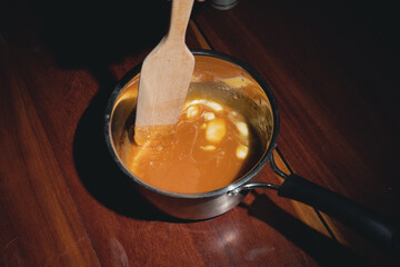 cooking the caramel