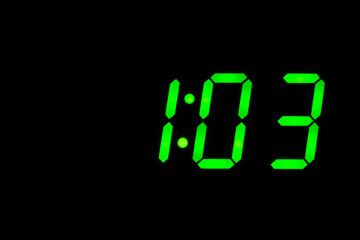 eighties time  alarm clock led display green back to the future timer